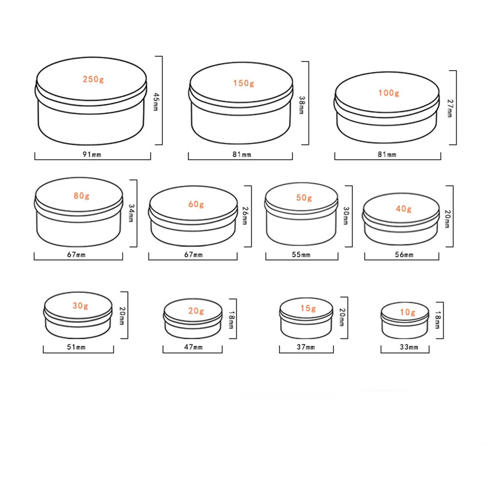 Aluminum Caps, Lids & Tin Boxes